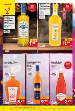 Netto Marken-Discount Online-Sonderangebote Sekt, Wein und Spiritousen ab 01.12.2025 gültig | Seite: 6 | Produkte: Martini, Likör, Pfirsich, Limoncello