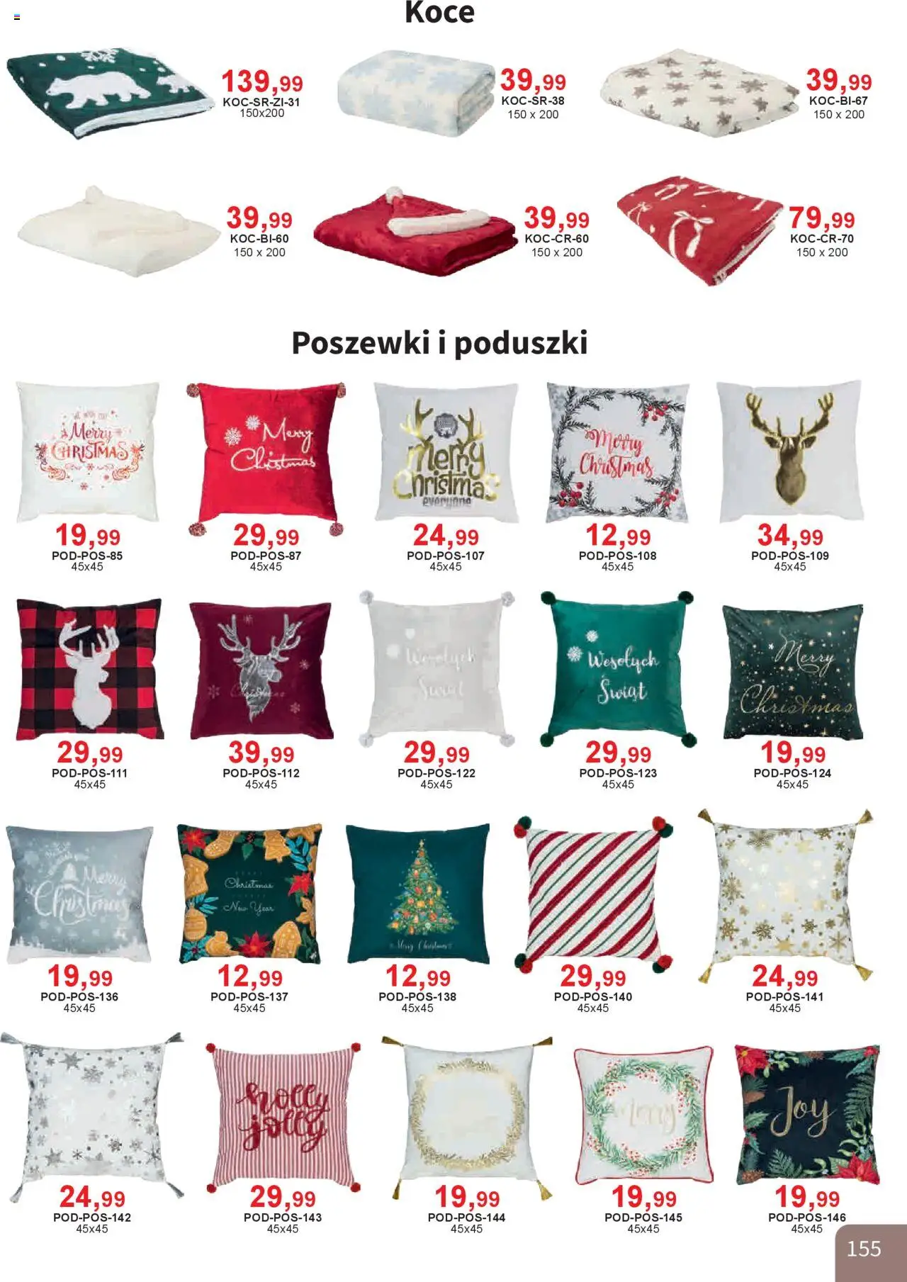 Bodzio Katalog od 01.10.2025 | Strona: 155 | Produkty: Koce
