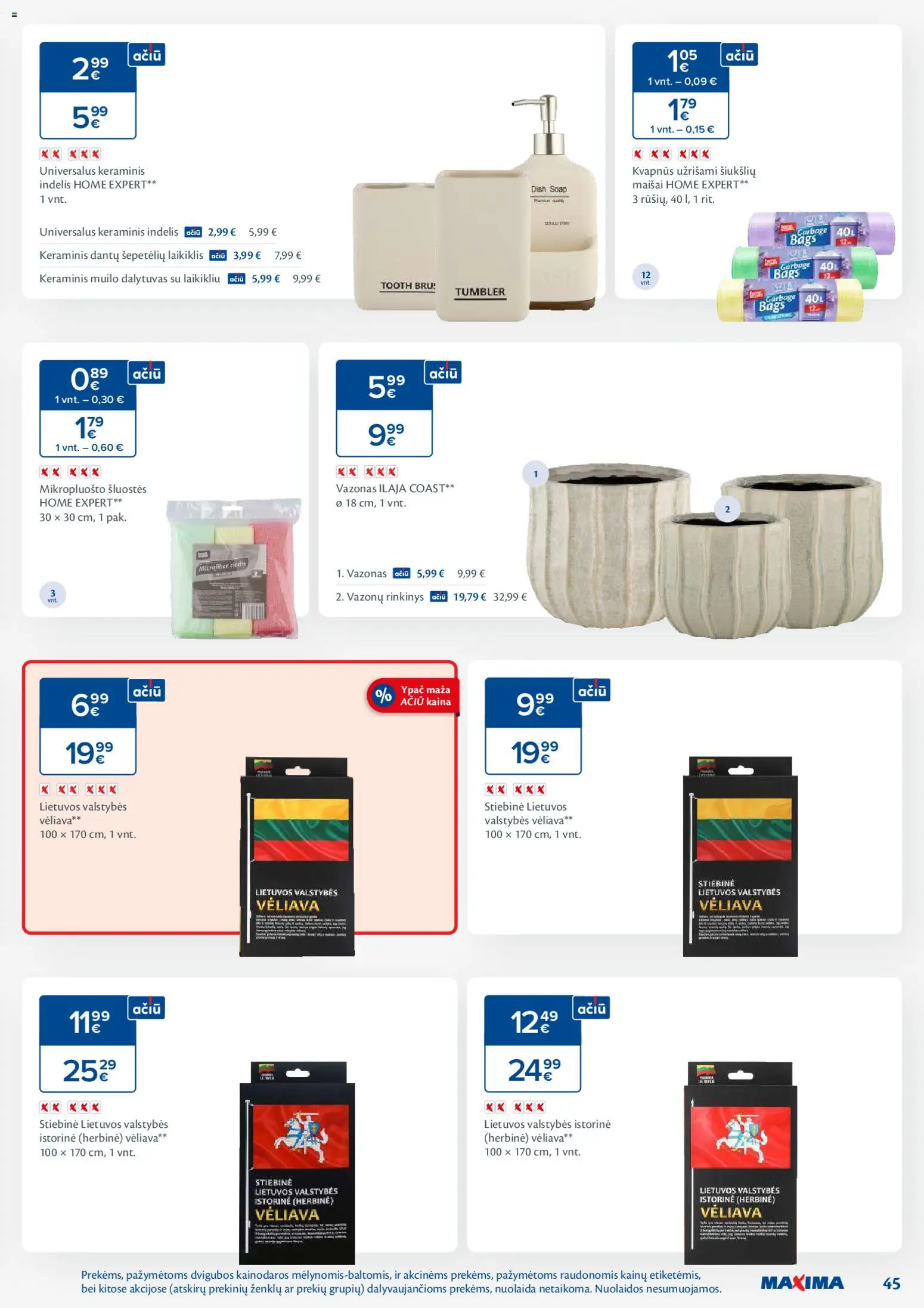 MAXIMA akcijos nuo 03.02.2026 | Puslapis: 45 | Prekių: Vazonas