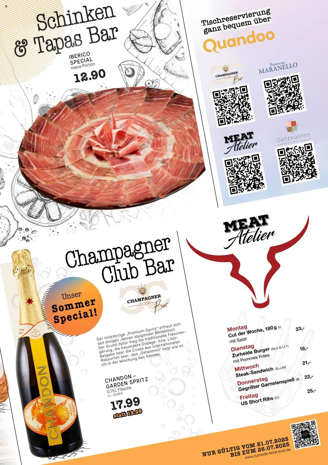 Edeka Zurheide Prospekt 	 - gültig ab dem 21.07.2025 | Seite: 7 | Produkte: Ristorante, Burger, Pommes frites, Salat