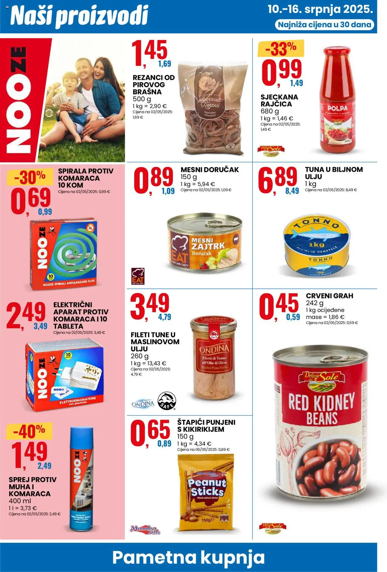Eurospin katalog | vrijedi od 10.07.2025 | Stranica: 10 | Proizvodi: Grah, Rezanci, Štapići, Tableta
