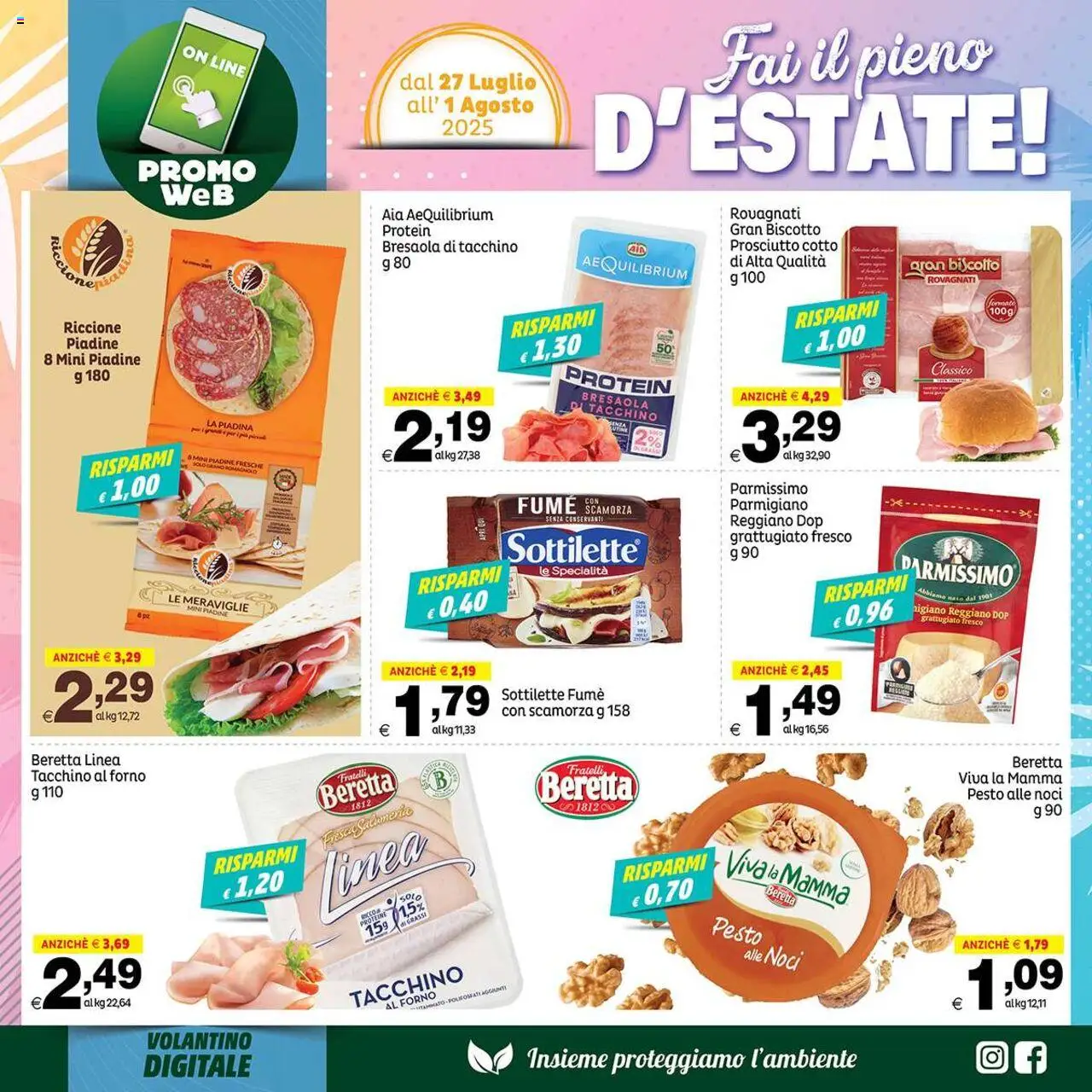 Volantino Elite Supermercati del 27.07.2025 | Pagina: 3 | Prodotti: Bresaola, Noci, Pesto, Forno