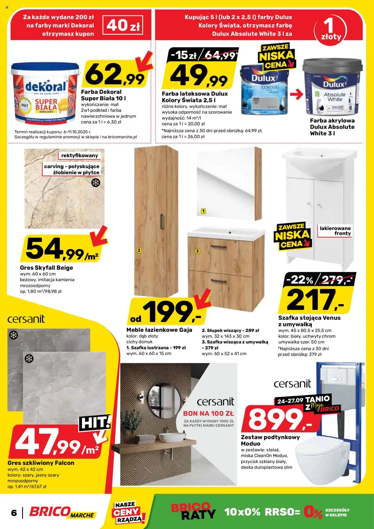 Brico Marché Gazetka od 24.09.2025 | Strona: 7 | Produkty: Umywalka