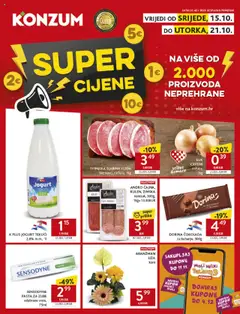 Konzum HR Akciós újság - amely érvényes a következő dátumtól: 15.10.2025
