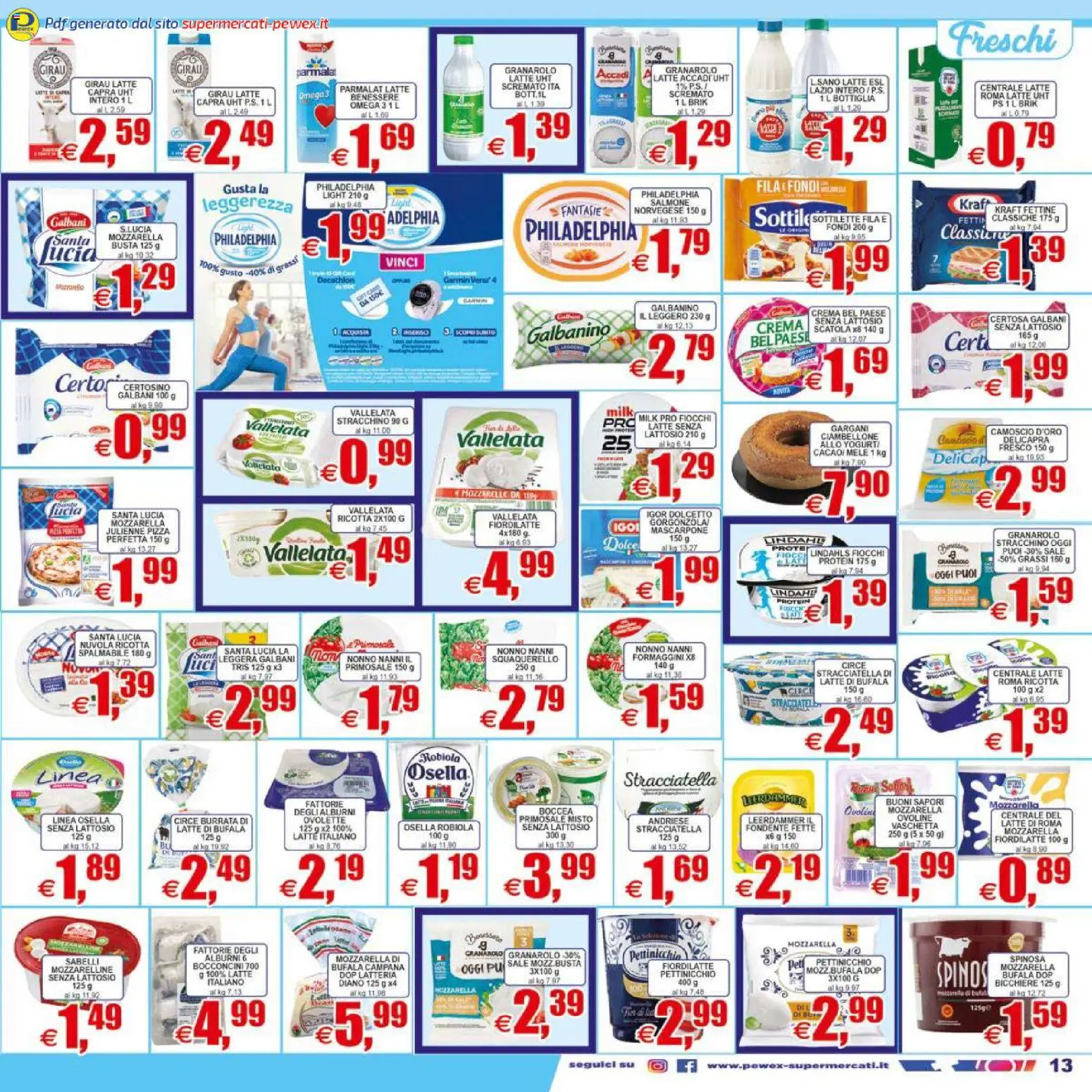 Volantino Pewex del 07.04.2026 | Pagina: 13 | Prodotti: Pizza, Fiocchi, Ricotta, Mascarpone