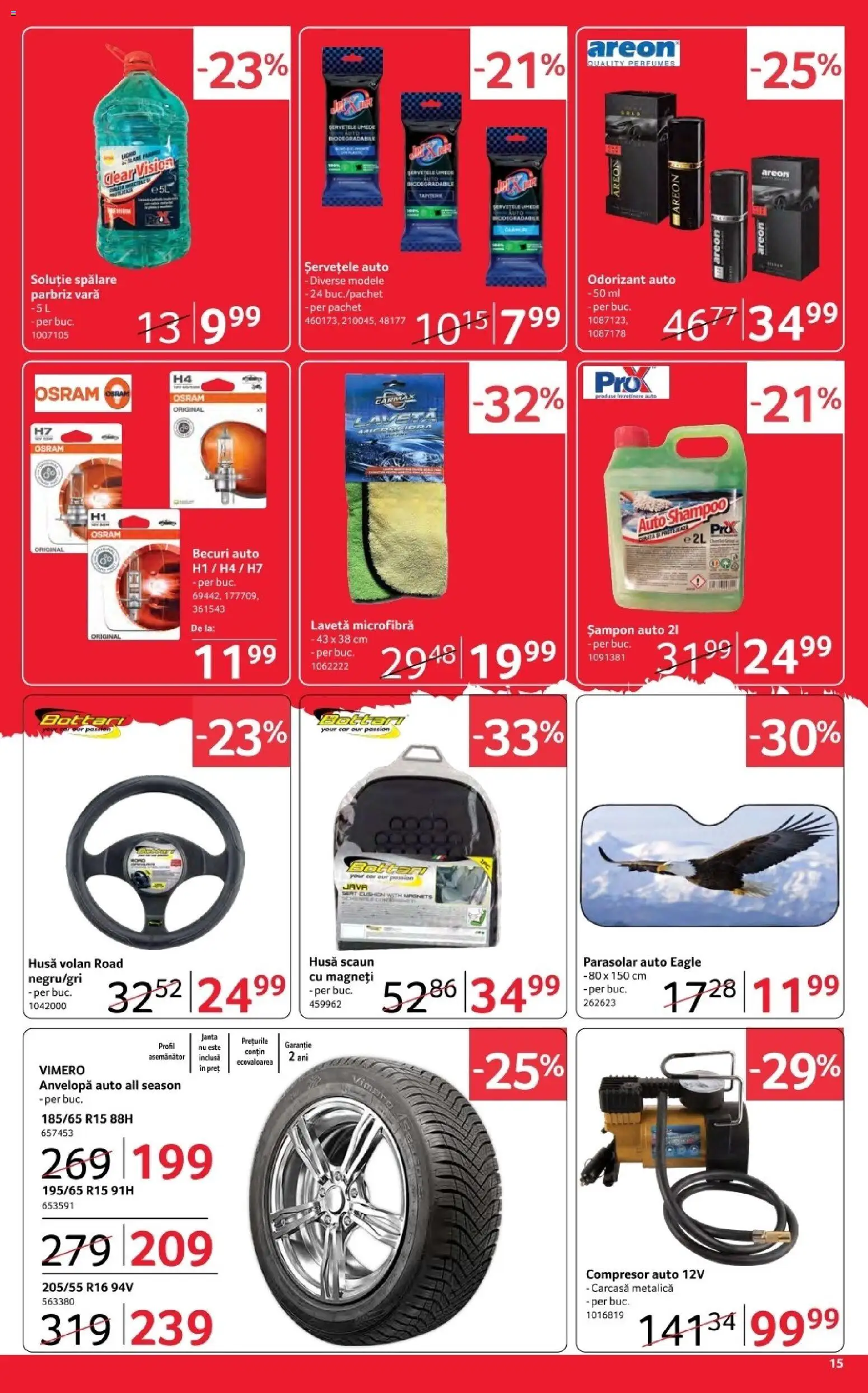 Noul catalog Selgros – valabil de la 17.04.2026 | Pagină: 15 | Produse: Carcasă, Scaun, Șampon