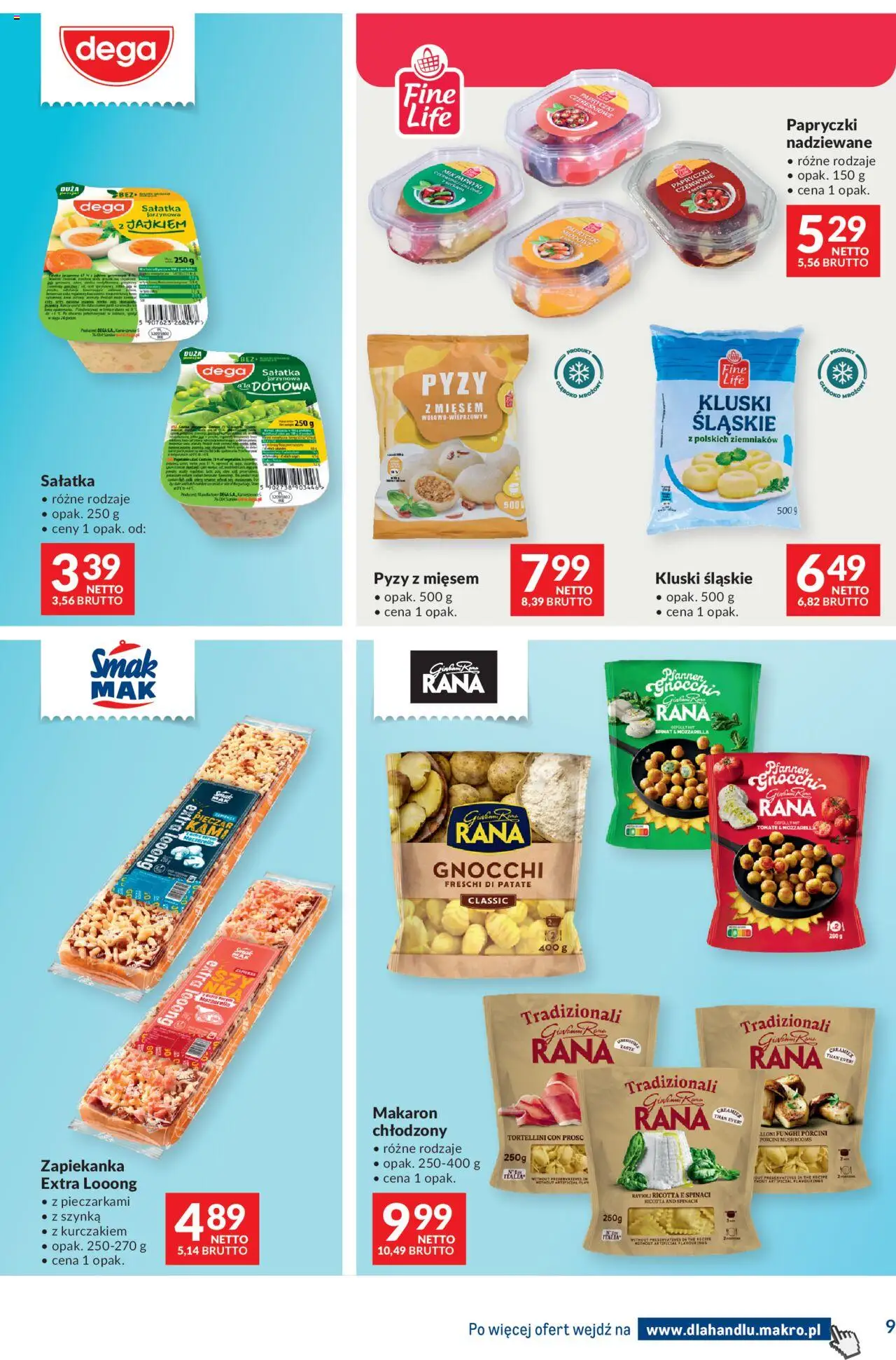 Makro Gazetka - Dystrybucja do sklepów od 19.08.2025 | Strona: 9 | Produkty: Papryczki czereśniowe, Gnocchi, Mozzarella, Sałatka
