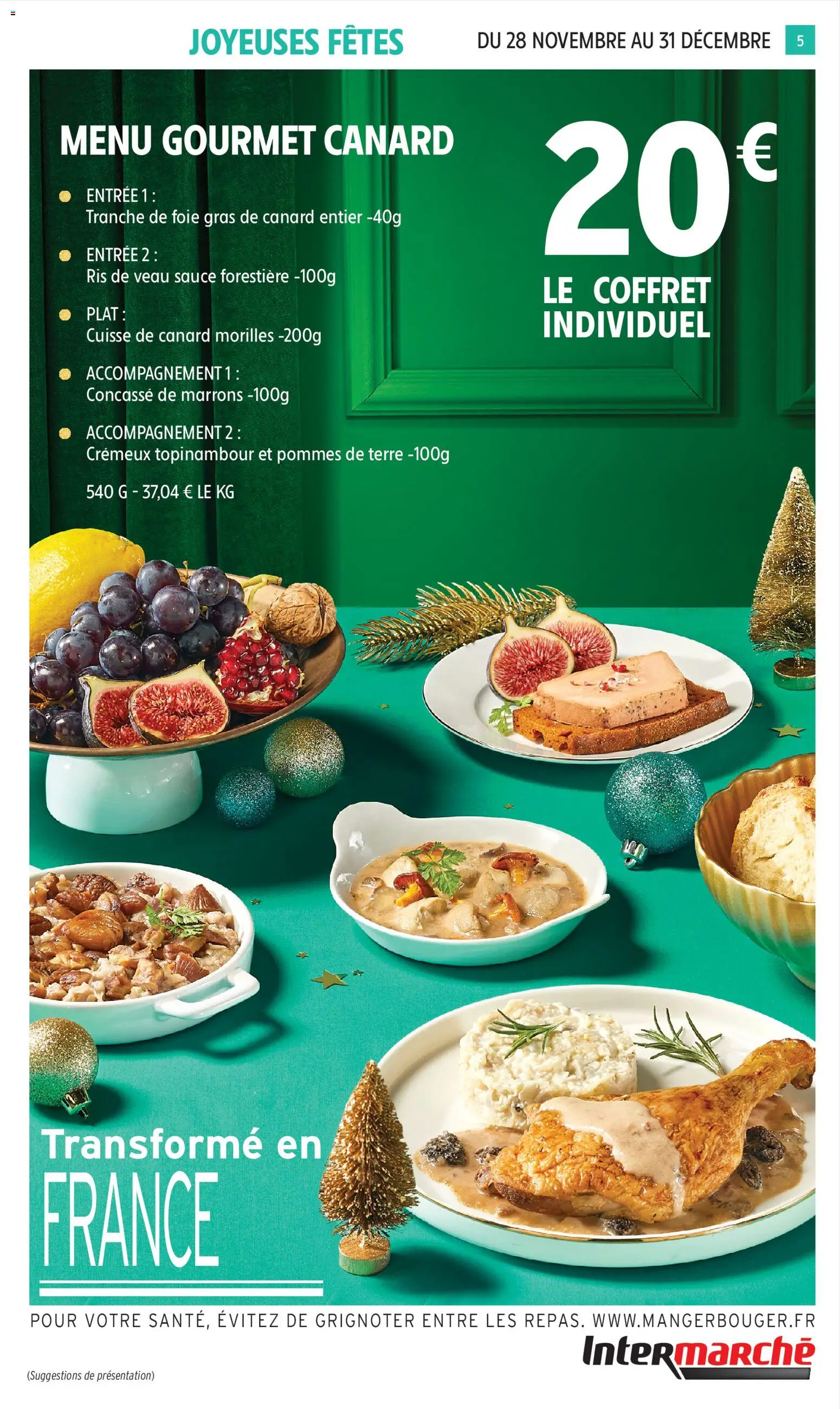 {H1} | Page: 5 | Produits: Topinambour, Foie gras de canard entier, Pommes, Pommes de terre