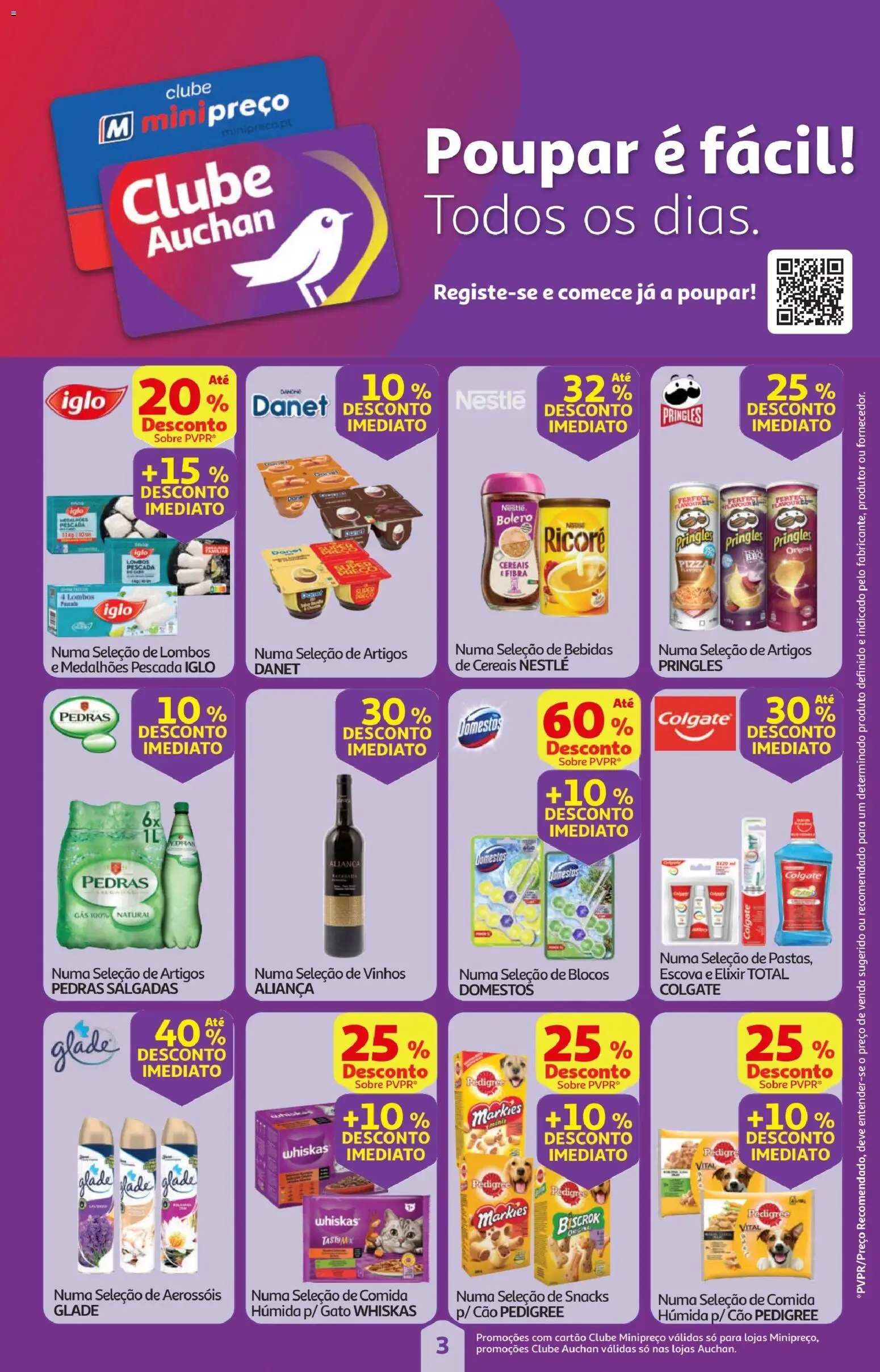 Minipreço folheto │ válido de 09.04.2026 | Página: 3 | Produtos: Pescada, Nestlé, Pizza, Cereais