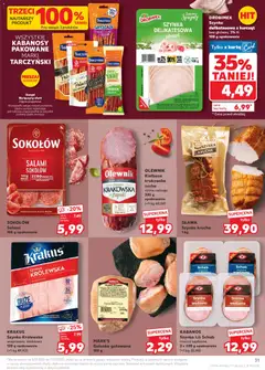 Náhled letáku Kaufland Polsko leták od 05.03.2026 | Strana: 31 | Produkty: Kabanos, Karty