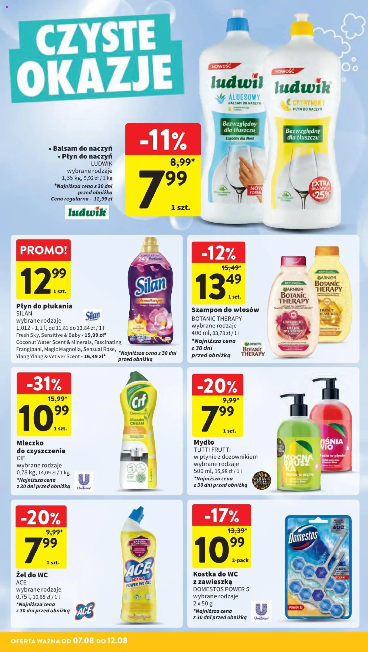 Intermarche Gazetka od 07.08.2025 | Strona: 34 | Produkty: Domestos, Szampon, Mydło
