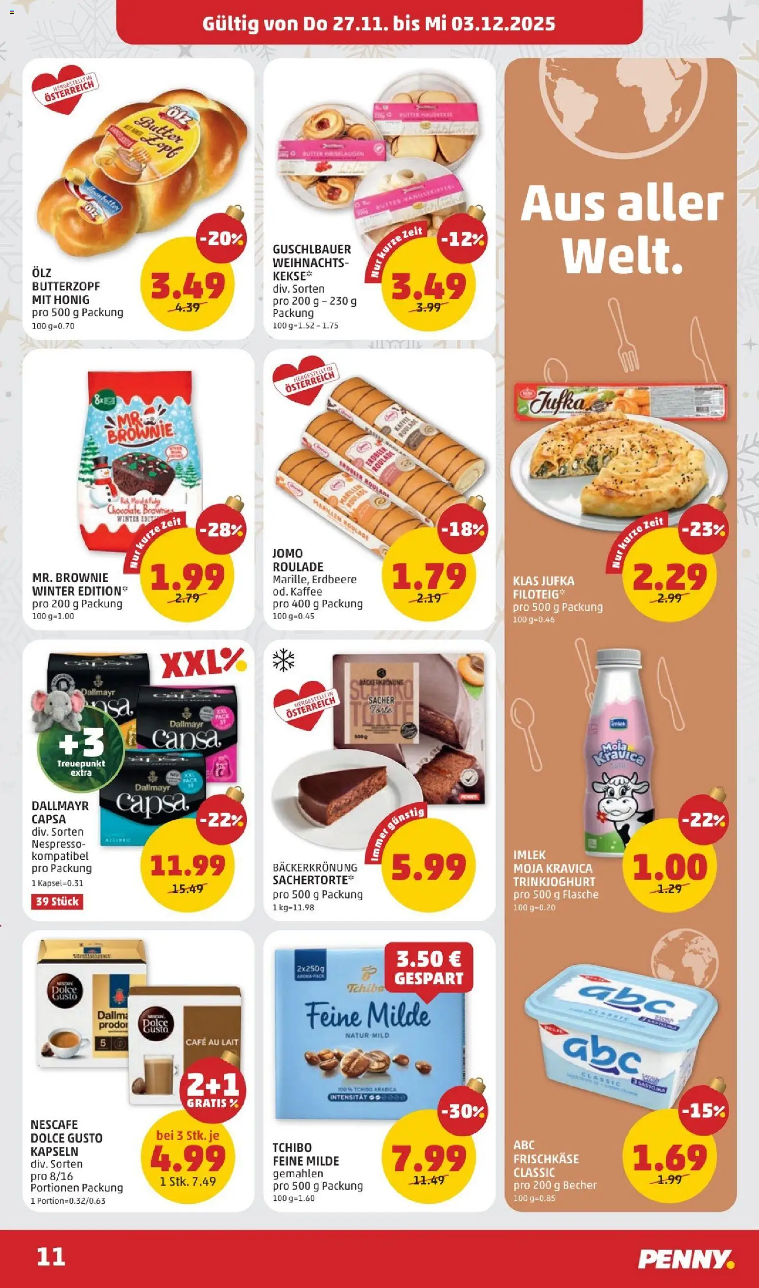 Penny Markt - Black Friday gültig ab 27.11.2025 | Seite: 11 | Produkte: Butter, Kaffee