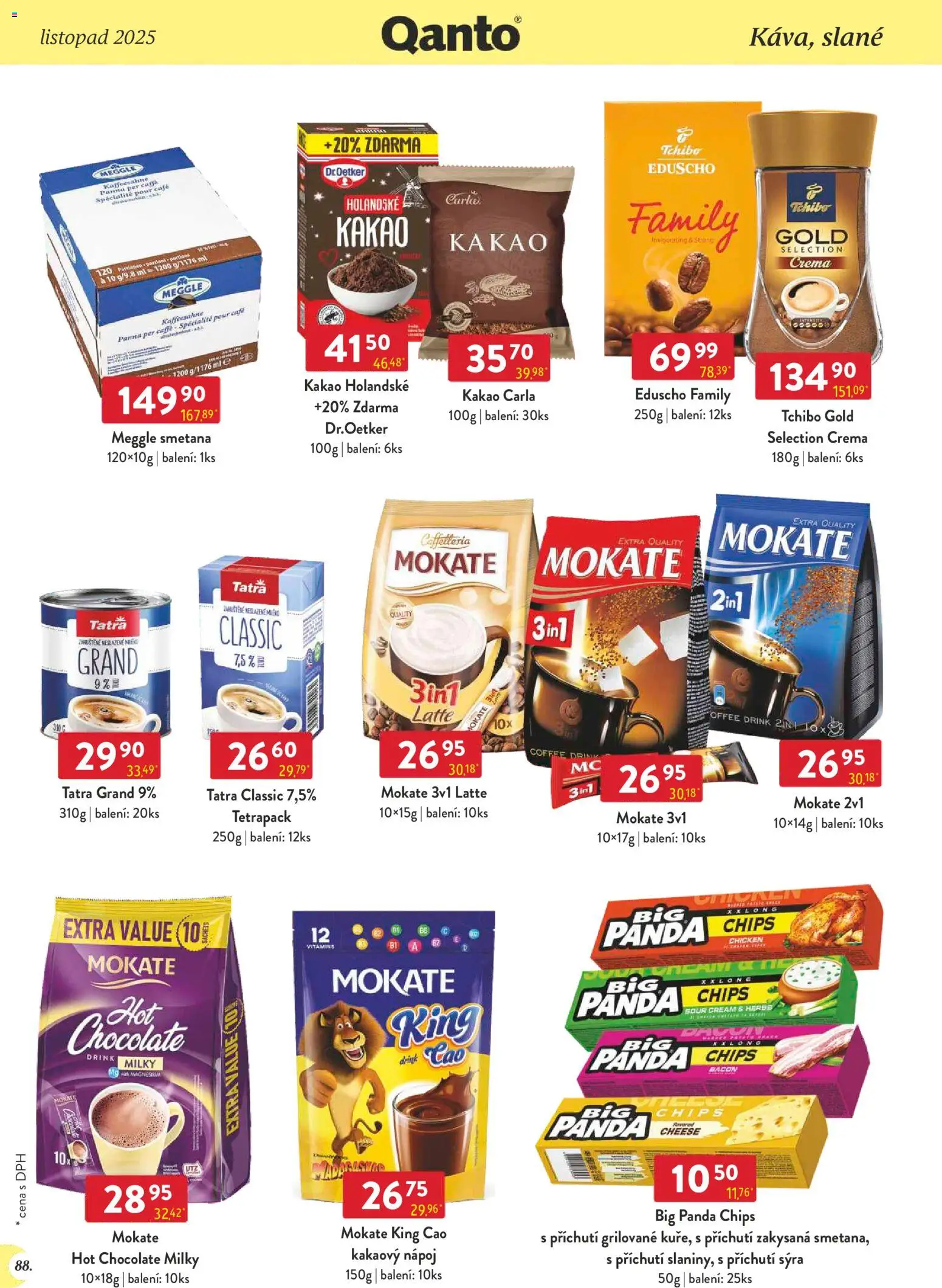 Astur & Qanto - Leták - Velkoobchod 11/2025 od 01.11.2025 | Strana: 88 | Produkty: Mokate, Tchibo, Crema, Kakao