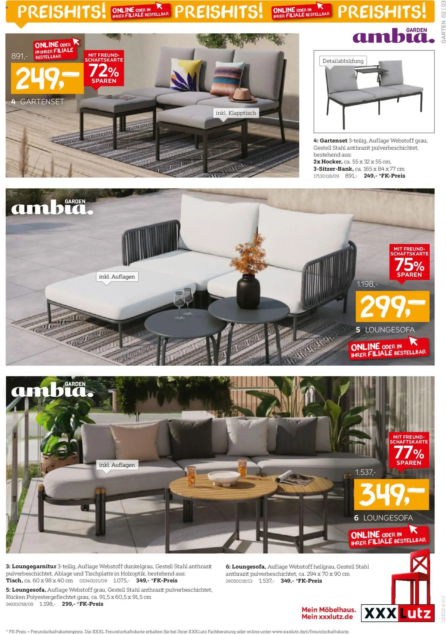 XXXL Lutz Garten-Preishits – gültig ab 01.03.2026 | Seite: 3