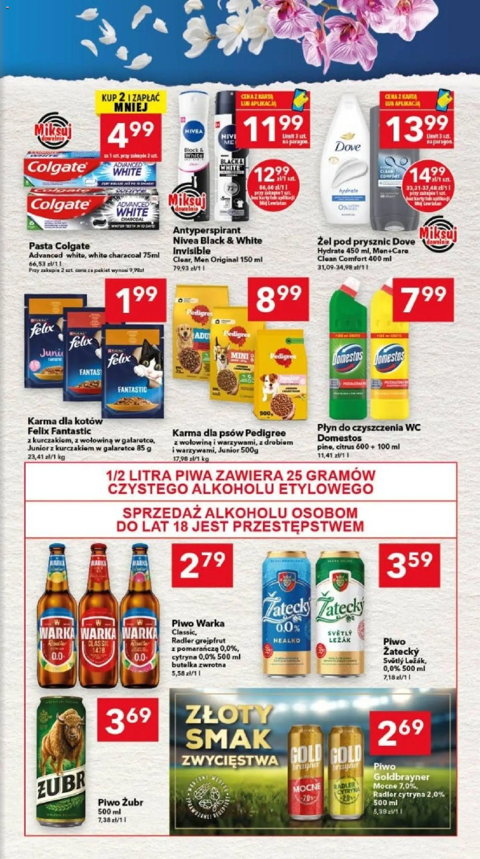 Lewiatan gazetka - Legnica od 09.04.2026 | Strona: 7 | Produkty: Leżak, Piwo Warka, Pedigree, Żel pod prysznic