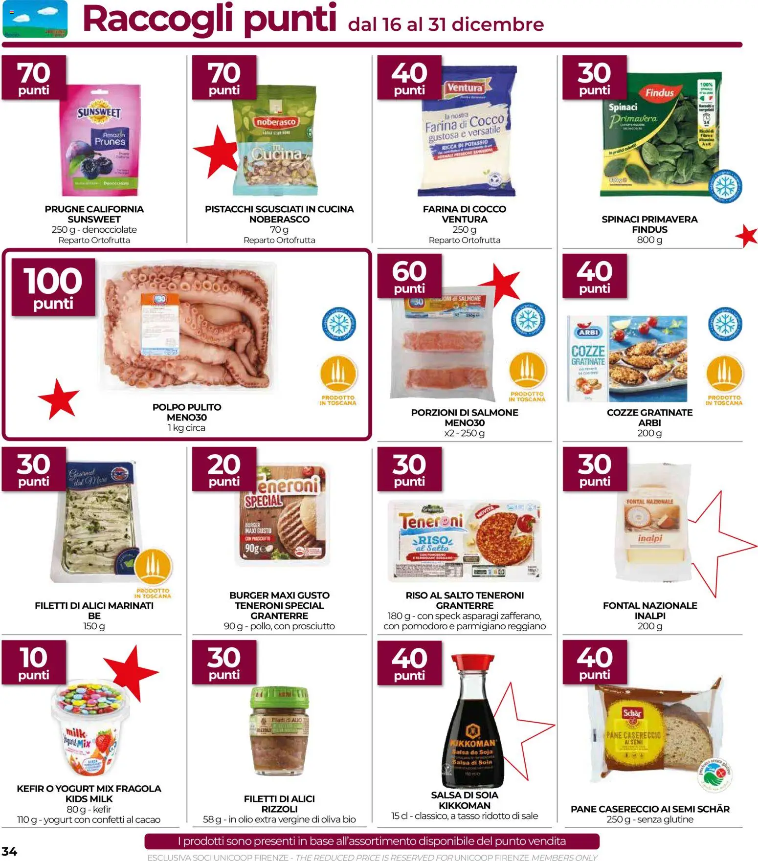 Volantino COOP del 16.12.2025 | Pagina: 34 | Prodotti: Yogurt, Cozze, Olio, Prosciutto