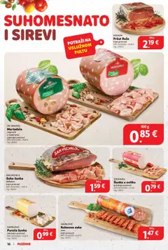 Plodine katalog | vrijedi od 27.08.2025 | Stranica: 16 | Proizvodi: Šunka, Pršut, Mortadela, Pik Vrbovec