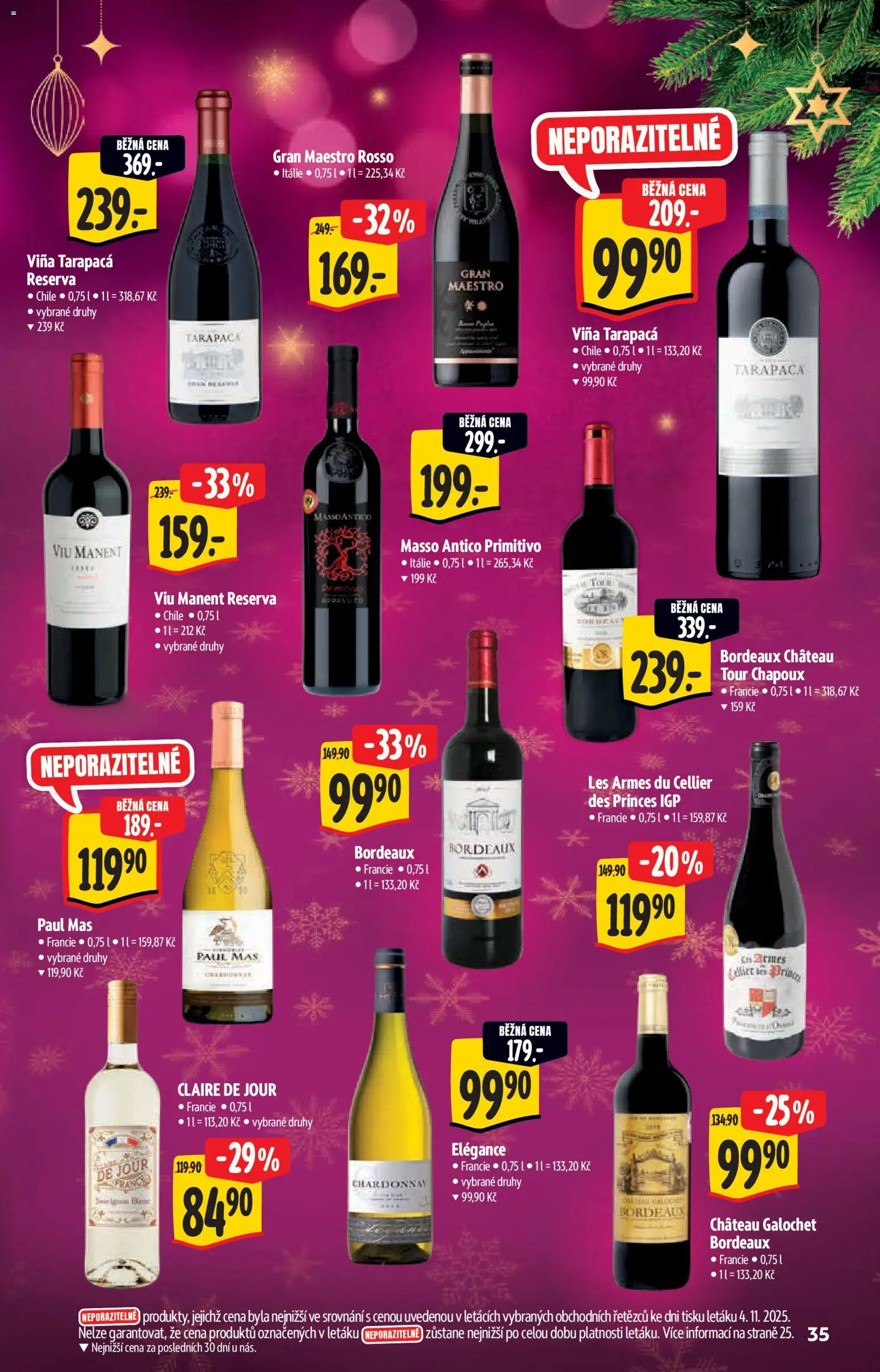 Albert katalog - Supermarket od 12.11.2025 | Strana: 35 | Produkty: Tarapaca, Primitivo