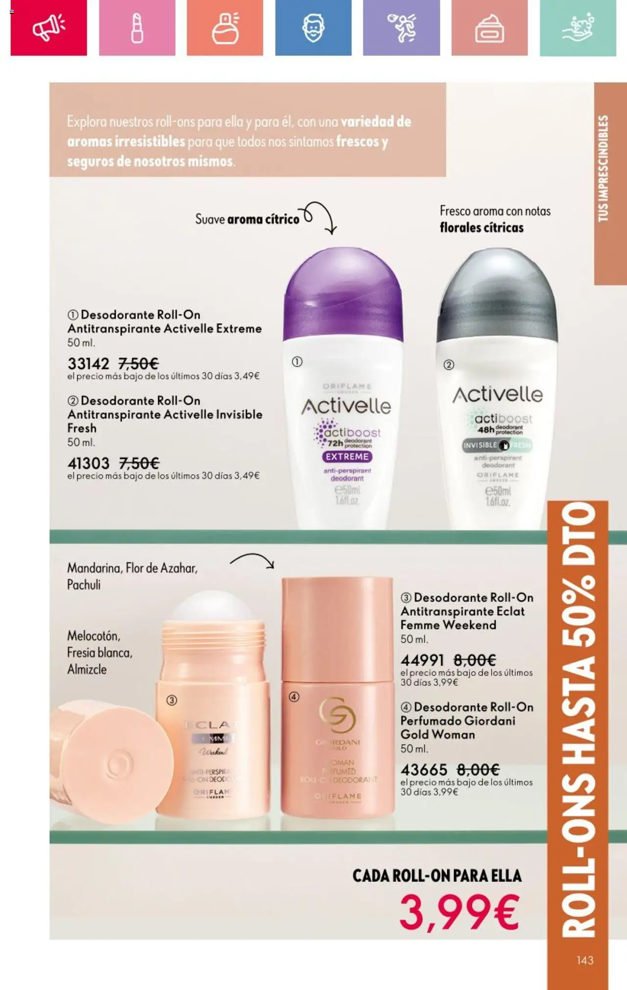 Oriflame - Catálogo Campaña 12 │ válido desde el 24.08.2025 | Página: 143 | Productos: Desodorante, Antitranspirante