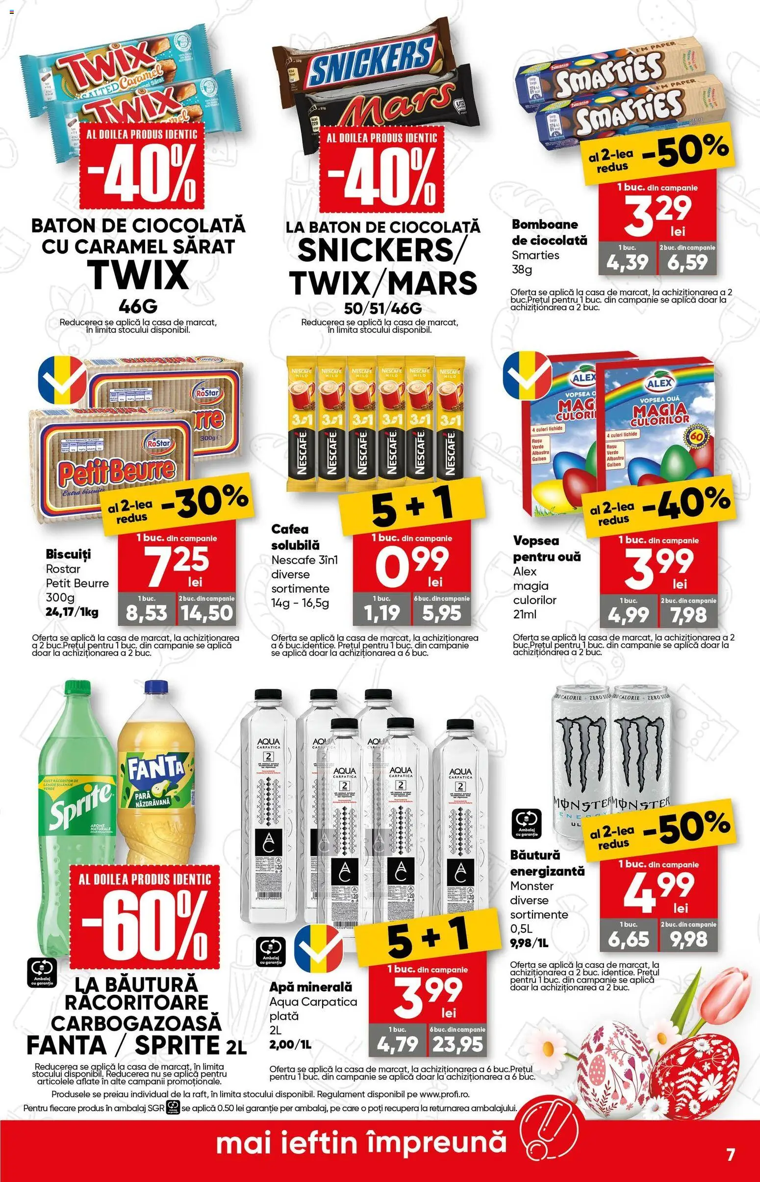 Noul catalog Profi – valabil de la 18.03.2026 | Pagină: 7 | Produse: Pară, Ciocolată, Bomboane, Apă