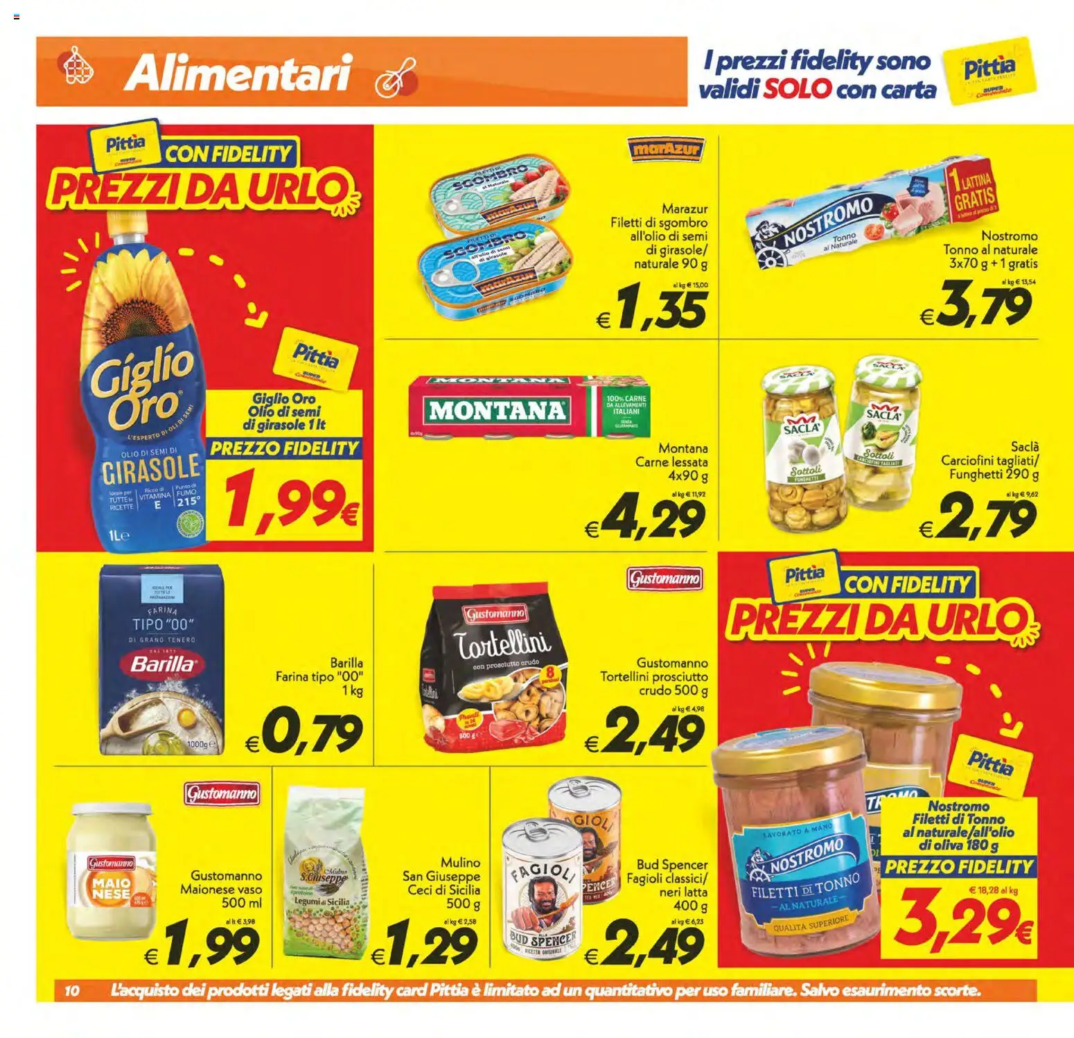 Volantino SuperConveniente del 13.02.2026 | Pagina: 10 | Prodotti: Maionese, Farina, Tonno al naturale, Vaso
