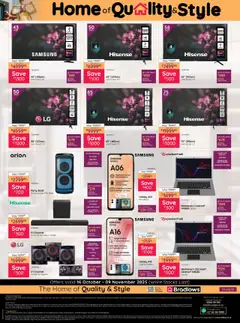 Bradlows specials catalogue – valid from 16.10.2025 | Page: 8 | Products: Speaker, Laptop, TV, Soundbar