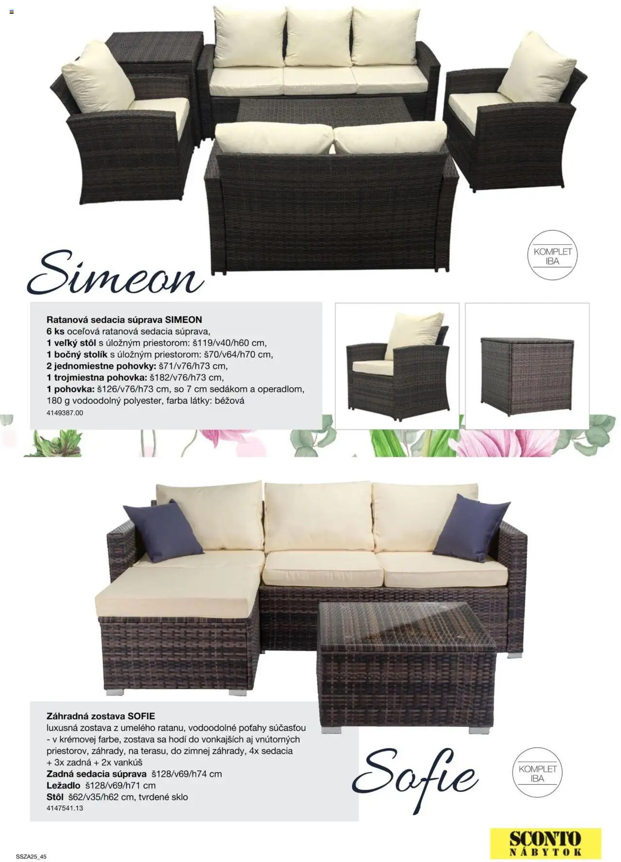 Nové Sconto nábytok akcie – leták je platný od 21.02.2025 | Strana: 45 | Produkty: Nábytok, Sedacia súprava, Pohovka, Vankúš