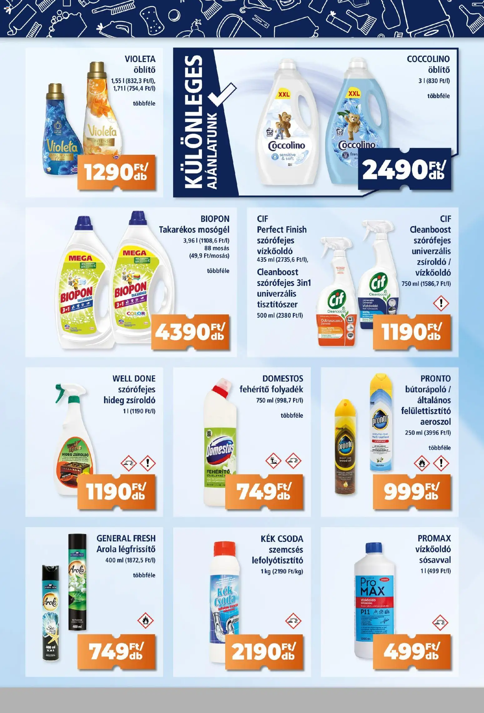 Goods Market akciós ujság - amely érvényes a következő dátumtól: 05.03.2026 | Oldal: 3 | Termékek: Coccolino, Vízkőoldó, Öblítő, Légfrissítő