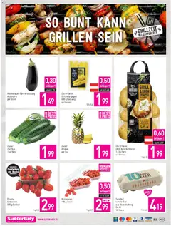 Sutterlüty Flugblatt ab 23.04.2026 gültig | Seite: 20 | Produkte: Aubergine, Ofen, Eier, Ananas
