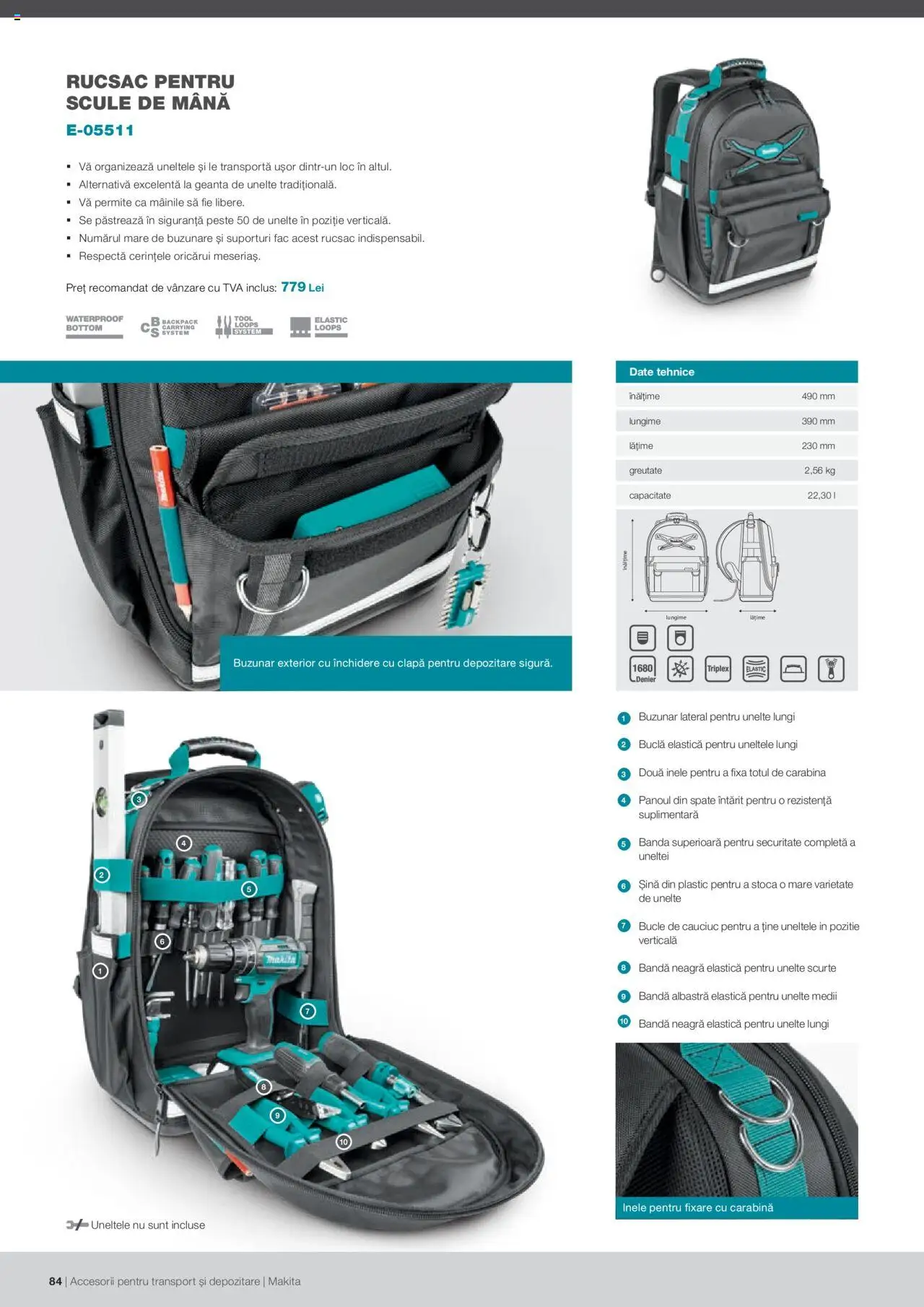 Makita catalog - Accesorii pentru transport si depozitare   – valabil de la 06.09.2021 | Pagină: 84