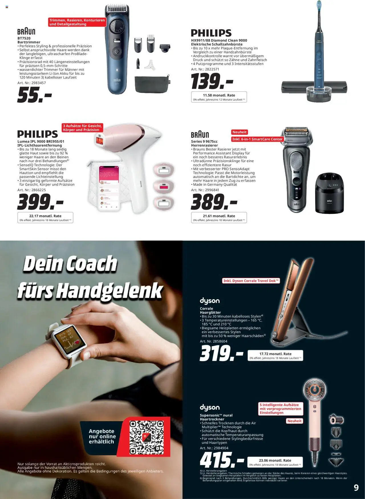 Media Markt Prospekt 	 - gültig ab dem 25.08.2025 | Seite: 9 | Produkte: Philips, Dyson, Haartrockner, Haarglätter
