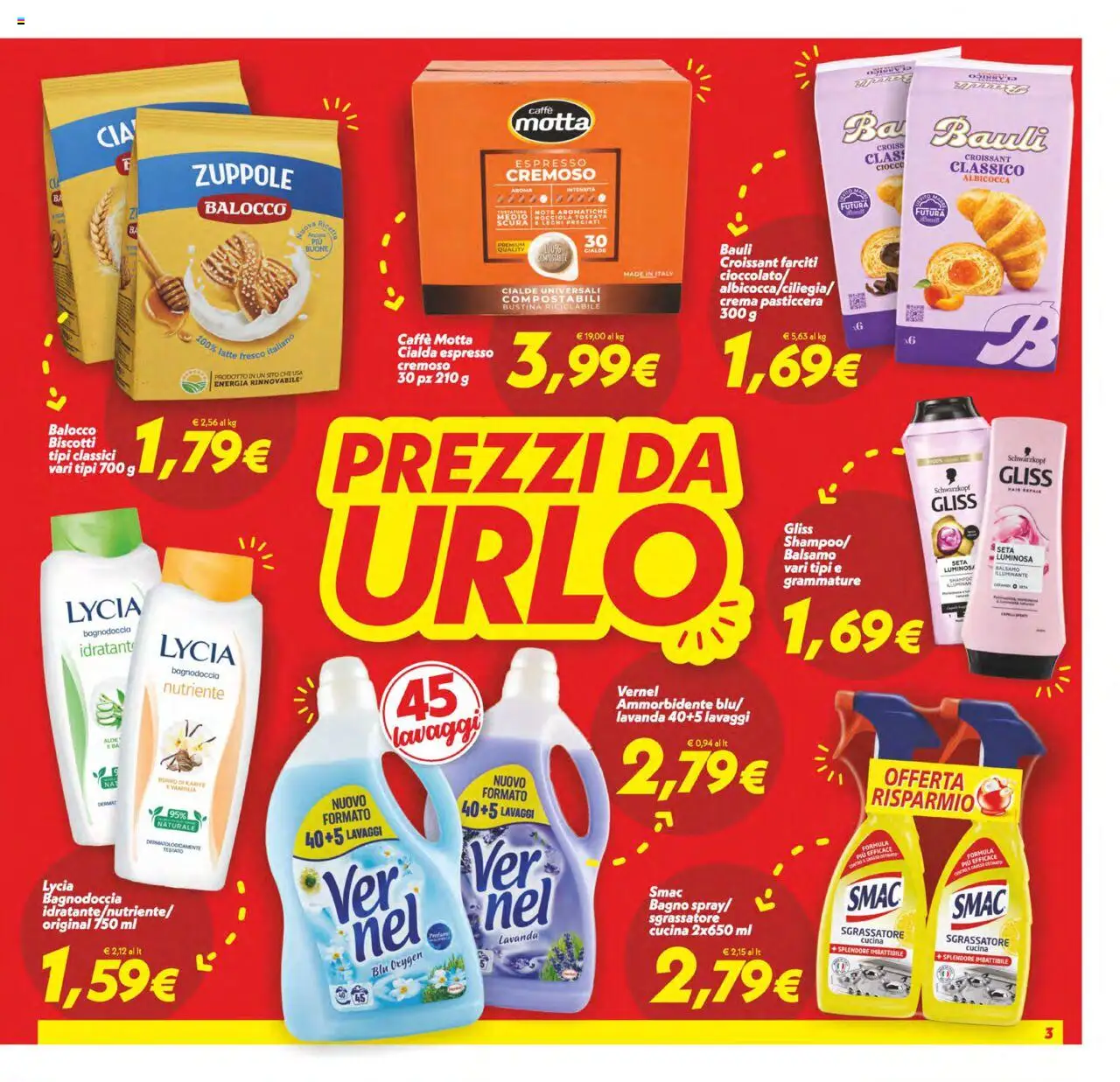 Volantino SuperConveniente del 03.10.2025 | Pagina: 3 | Prodotti: Crema, Ammorbidente, Biscotti, Lavanda