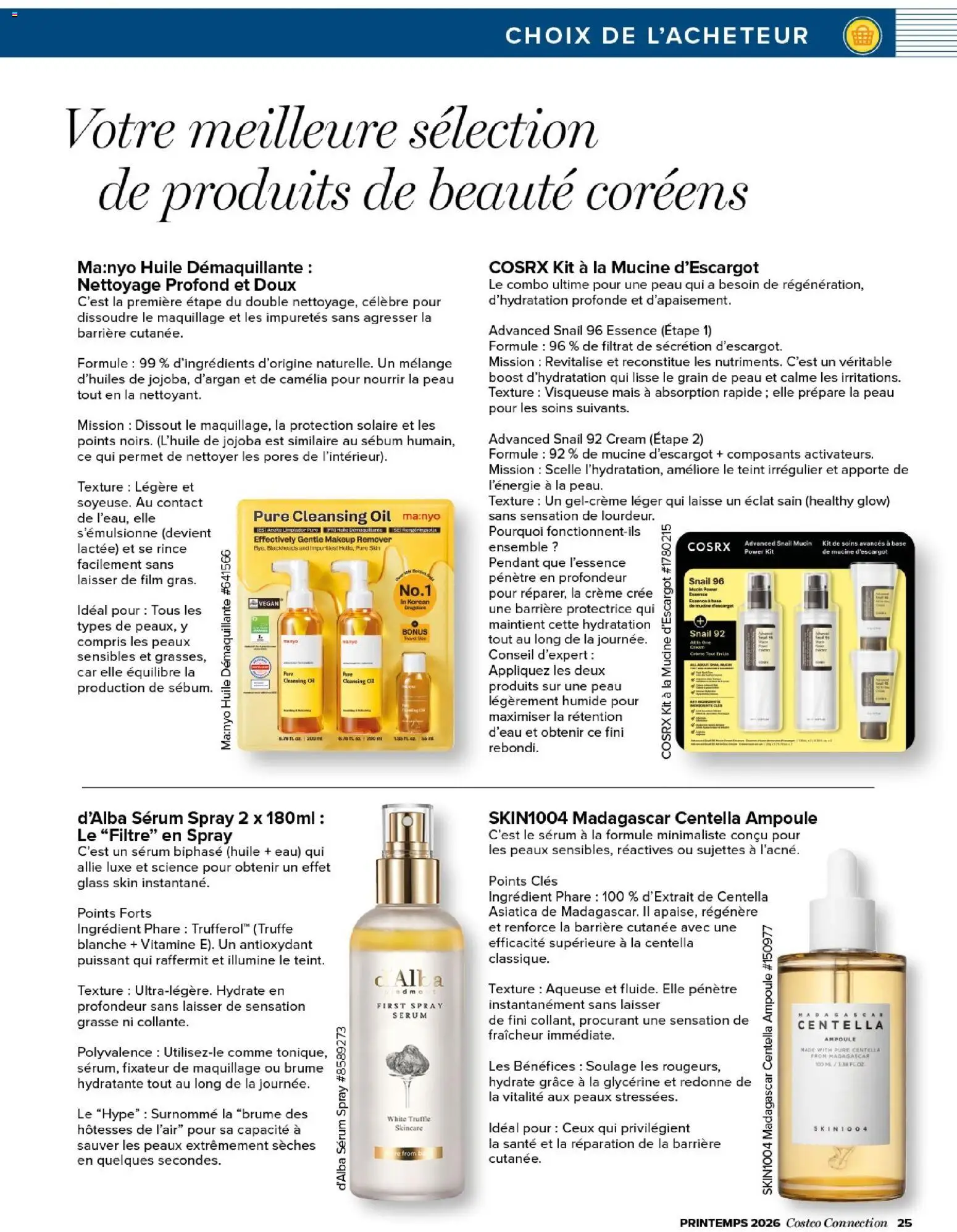 {H1} | Page: 25 | Produits: Camelia, Fixateur, Mais, Crème