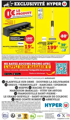 Hyper U - Prévisualisation de Hyper U - Les prix bas de la semaine valide à partir de 02.12.2025 | Page: 40 | Produits: Store, Raclette, Balai, Brie