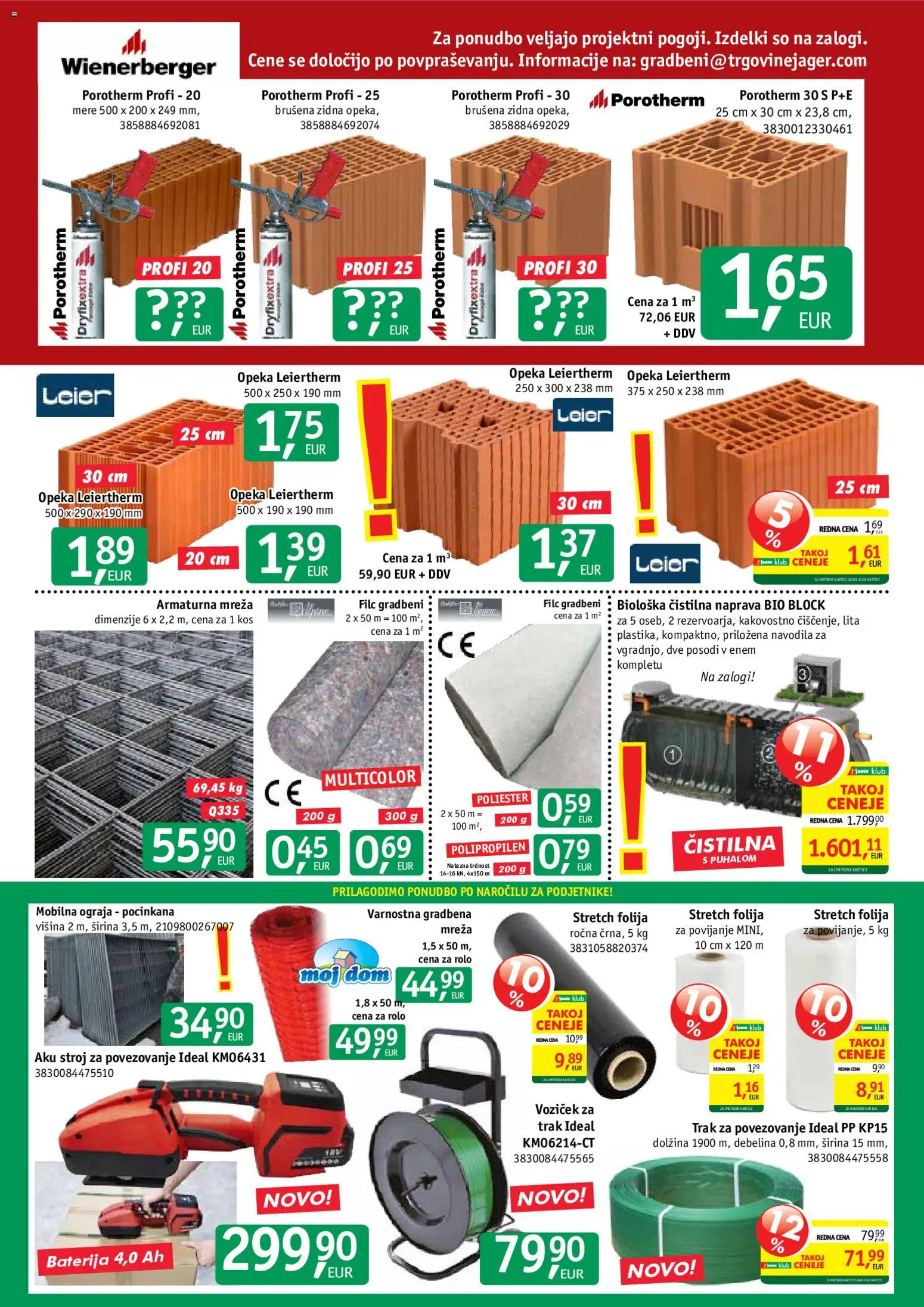Novi Jager katalog ponudbe – veljaven od 25.02.2026 | Stran: 2 | Izdelki: Rolo, Kos, Ograja, Voziček