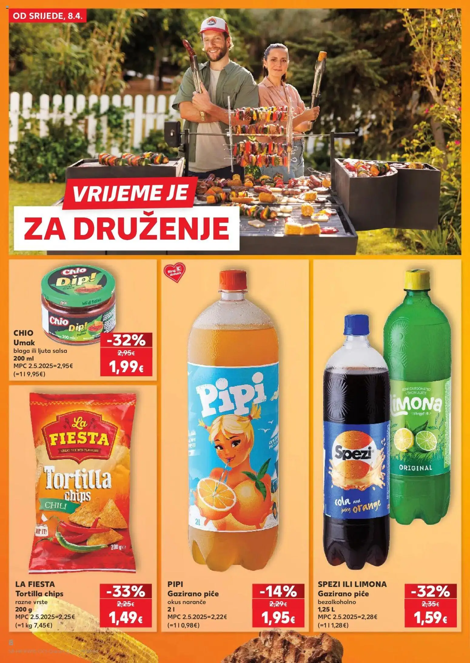 Kaufland katalog | vrijedi od 08.04.2026 | Stranica: 8 | Proizvodi: Naranče, Umak
