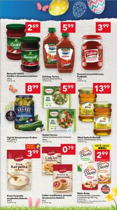 Pogląd oferty "Lewiatan gazetka - Ostrów Wielkopolski" - ważna od 26.03.2026 | Strona: 9 | Produkty: Karta, Ketchup tortex, Cukier wanilinowy, Cukier