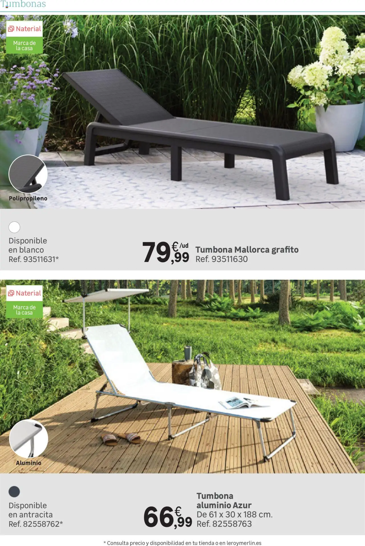 Leroy Merlin catálogo │ válido desde el 25.03.2025 | Página: 174 | Productos: Tumbona