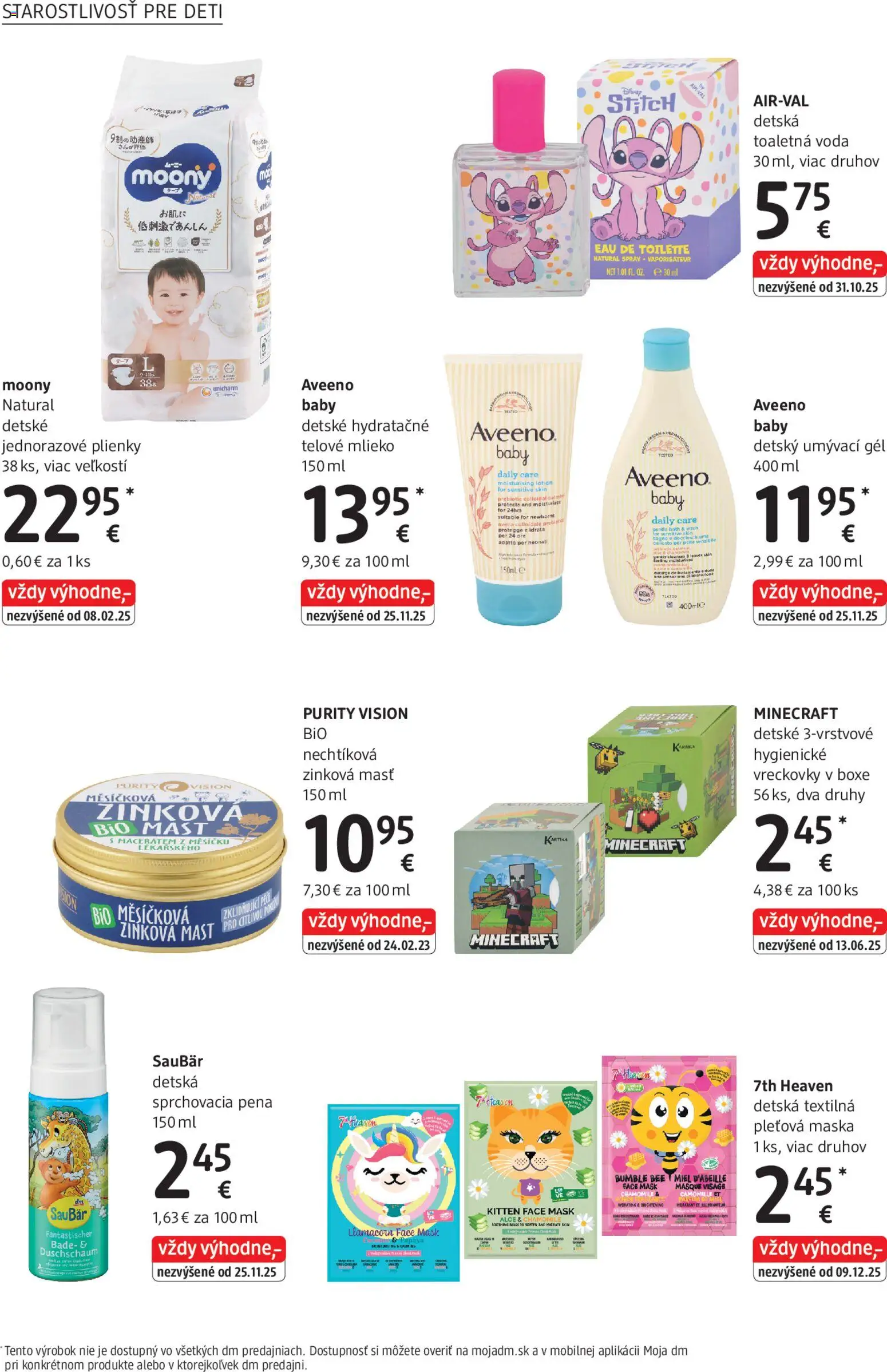 Nové dm drogerie akcie – leták je platný od 01.03.2026 | Strana: 22 | Produkty: Toaletná voda, Maska, Telové mlieko, Plienky