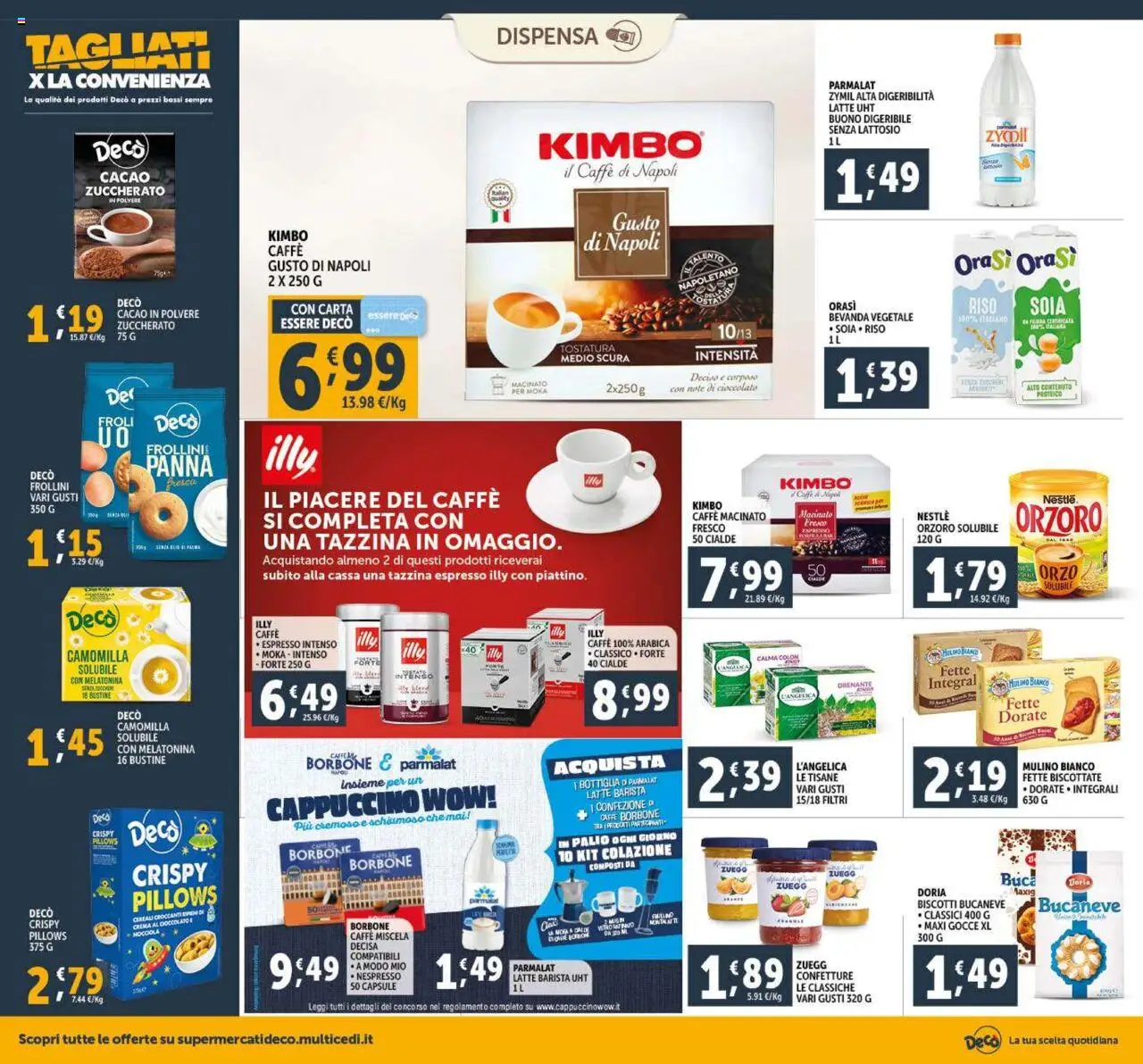 Volantino Decò del 23.09.2025 | Pagina: 10 | Prodotti: Panna, Biscotti, Frollini, Macinato