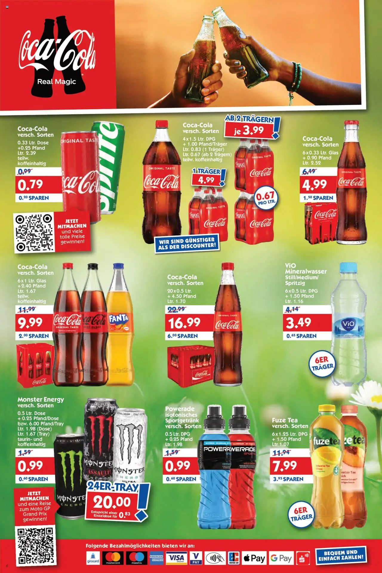 HOL’AB! Prospekt 	 - gültig ab dem 28.07.2025 | Seite: 4 | Produkte: Fanta, Energy, Mineralwasser, Monster