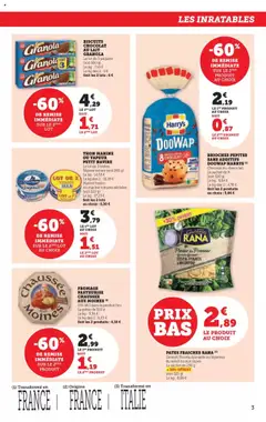  | Page: 3 | Produits: Pâtes fraîches, Thon, Pâtes, Biscuits
