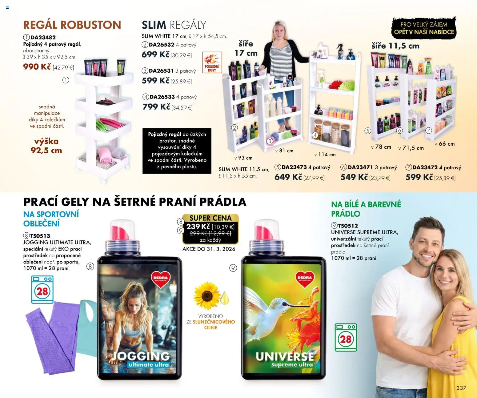Nové Dedra akcie – leták je platný od 01.03.2026 | Strana: 37 | Produkty: Regál