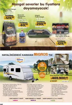 16.04.2026 tarihinden itibaren geçerli olan Migros kataloğu önizlemesi | Sayfa: 140 | Ürünler: Yatak, Lavabo, Su, Izgara