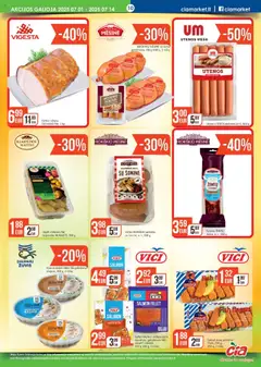 ČIA MARKET leidinys│galioja nuo 01.07.2025 | Puslapis: 10 | Prekių: Sardelės, Vištienos, Dešrelės, Žuvis
