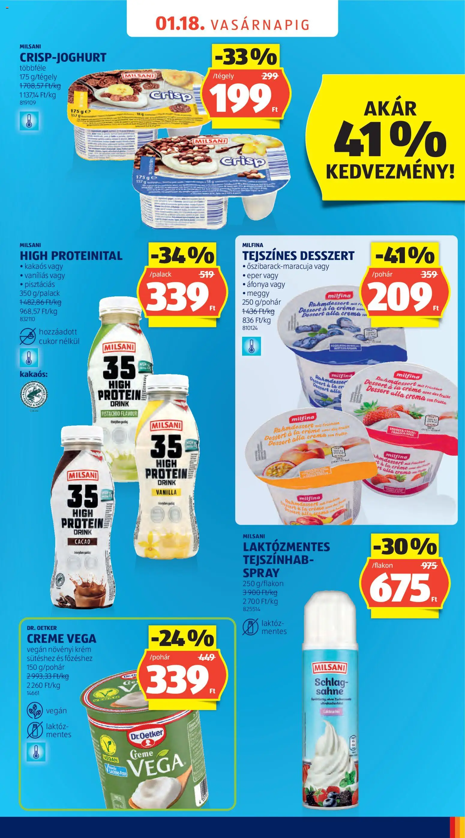 Aldi akciós ujság - amely érvényes a következő dátumtól: 17.01.2026 | Oldal: 7 | Termékek: Áfonya, Protein, Eper, Vegán