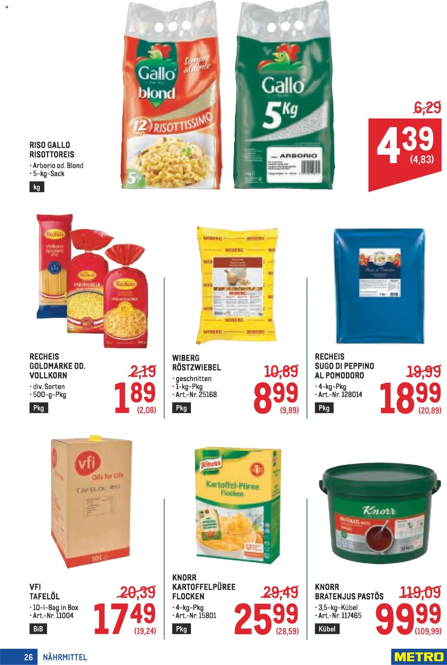 Metro Profi gültig ab 22.01.2026 | Seite: 26 | Produkte: Flocken, Box