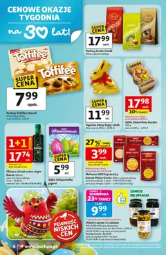 Pogląd oferty "Auchan gazetka" - ważna od 12.03.2026 | Strona: 6 | Produkty: Karta, Praliny, Oliwa z oliwek extra virgin, Lotion