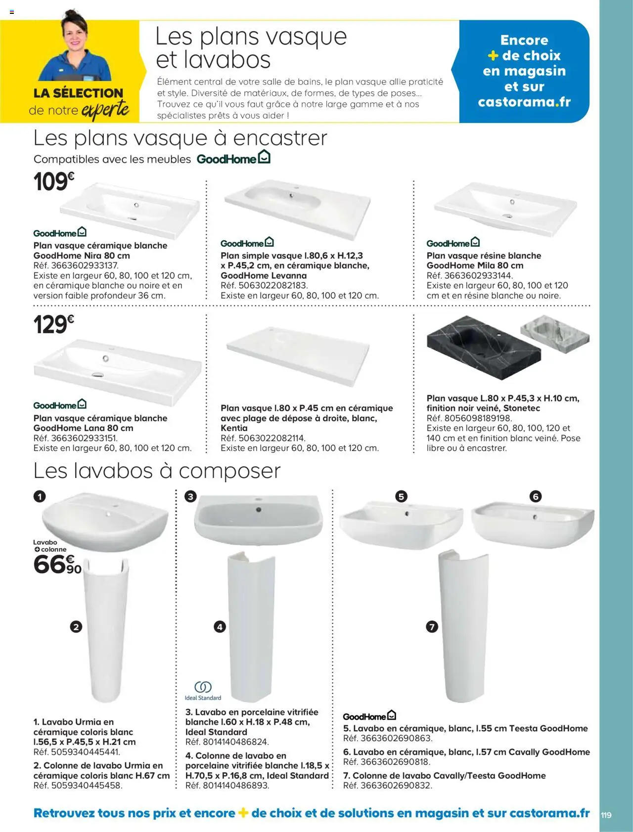 {H1} | Page: 119 | Produits: Porcelaine, Lavabo