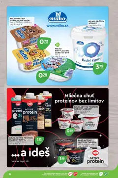Terno leták platný od 16.02.2026 | Strana: 8 | Produkty: Syr, Protein, Grécky jogurt, Čokoláda